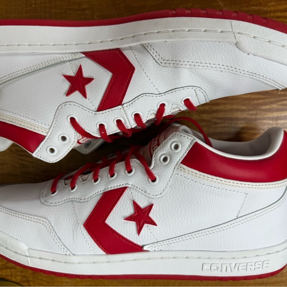 Converse CONS Fastbreak Pro Red and White High-Top Sneakers - Picture 11 of 11